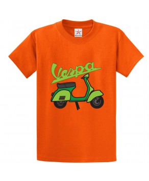 Vaspa Classic Unisex Kids and Adults T-Shirt For Motorbikes Lovers